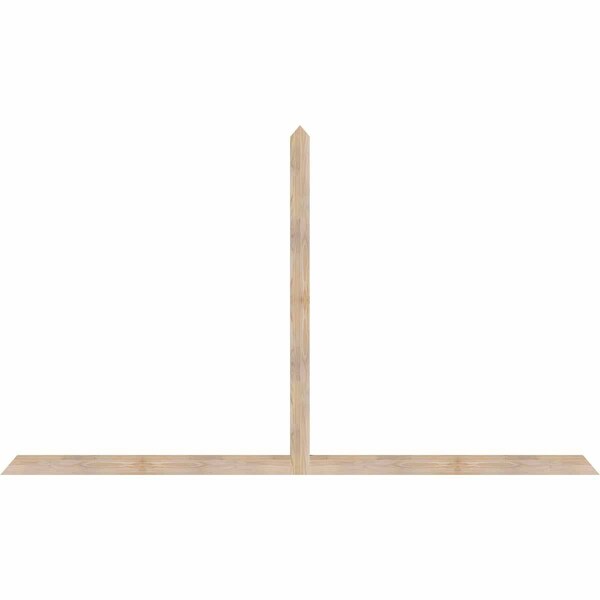 Ekena Millwork Portland Smooth Timber Gable Bracket, Douglas Fir, 108"W x 63"H x 1 1/2"D x 3 1/2"F, 14/12 Pitch GBW108X63X0204POR00SDF - main